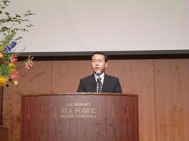 Picture of Mr. Katsuno, Director of Information Division, Research Promotion Bureau, MEXT